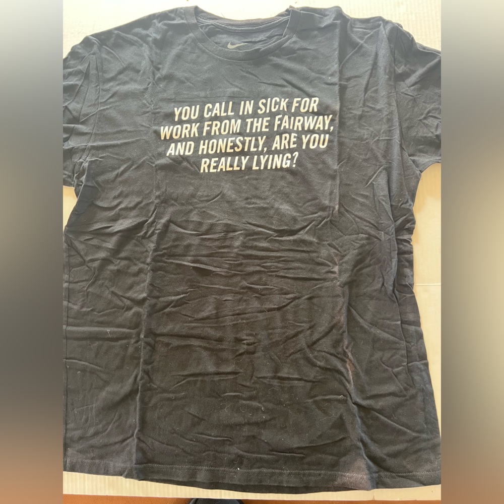 Nike Black Golf Graphic T-Shirt